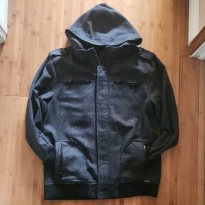 Ecko Unlimited Dark Gray Hooded Jacket